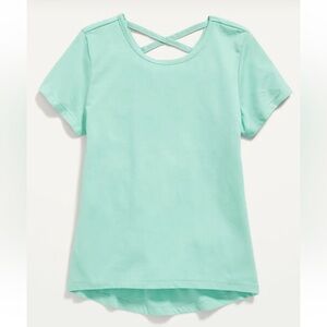 Girls Old Navy Softest Tee Lattice Back Size 14-16